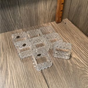 Glass napkin ring holder